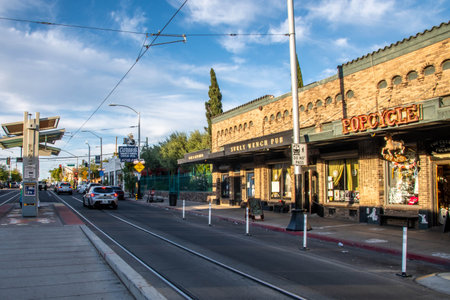 Tucson, AZ, USA - Oct 16, 2021: The Historic Fourth Avenue Coalition communityのeditorial素材