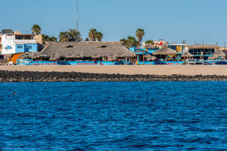 An overlooking landscape view of Puerto Penasco, Mexicoの写真素材