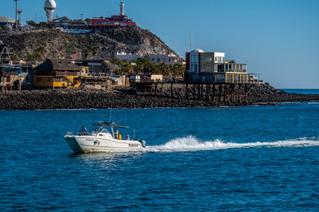 Puerto Penasco, Mexico, MX - Jan 29, 2022: A speedboat boat trip vesselのeditorial素材