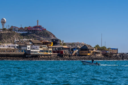 Puerto Penasco, Mexico, MX - Jan 29, 2022: A well known for its fishing and resort cityのeditorial素材