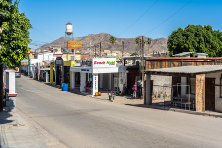 Los Algodones, Mexico, MX - April 14, 2022: A well known city for its medical tourismのeditorial素材