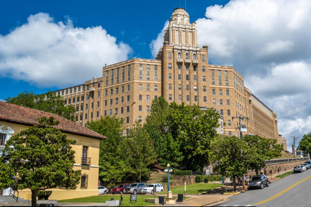 Hot Springs NP, AR, USA - September 10, 2022: A well known city for its therapeutic benefitsのeditorial素材