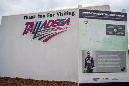 Talladega, AL, USA - August 24, 2022: The Talladega Super Speedwayのeditorial素材