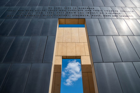 Oklahoma City, OK, USA - Sept 16, 2022: The huge outside preserve grounds of Arizona State Capitolのeditorial素材