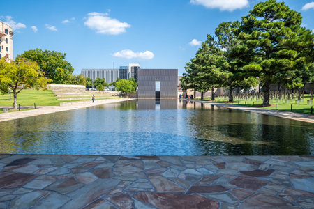 Oklahoma City, OK, USA - Sept 16, 2022: The huge outside preserve grounds of Arizona State Capitolのeditorial素材
