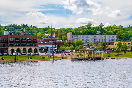 Stillwater, MN, USA - June 5, 2022: A well known city for its National Wrestling and Fame Museumのeditorial素材