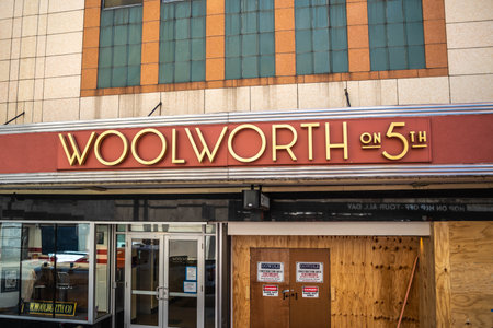 Nashville, TN, USA - June 29, 2022: The Woolworth at 5thのeditorial素材
