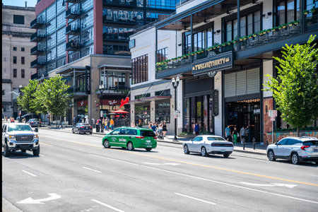 Nashville, TN, USA - June 29, 2022: A place known for its country music, thriving pop and rock sceneのeditorial素材