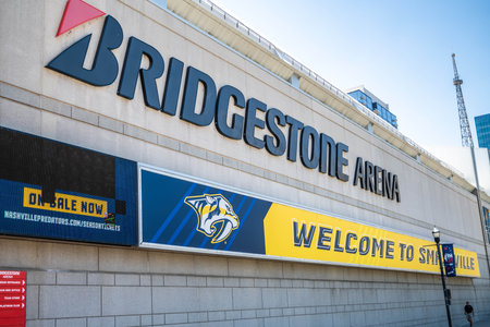 Nashville, TN, USA - June 29, 2022: The Bridgestone Arenaのeditorial素材