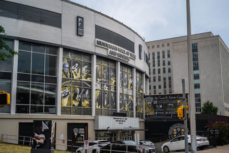 Nashville, TN, USA - July 6, 2022: The Musician Hall of Fame and Museum