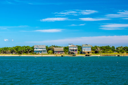Cedar Island, NC, USA - Aug 13, 2022: A welcoming signboard at the entry point of the parkのeditorial素材