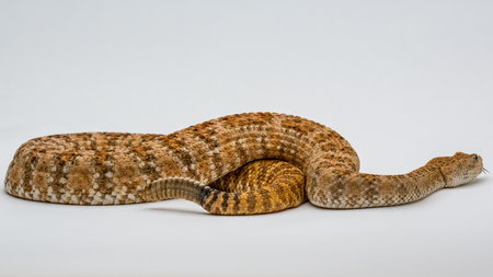 A Texas Diamond Back in Sonora Desert Museumの写真素材