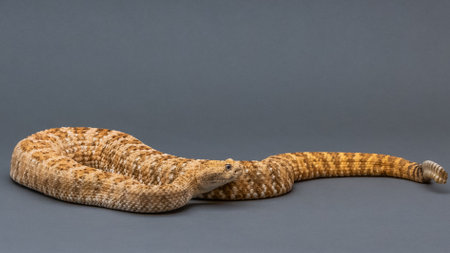 A Texas Diamond Back in Sonora Desert Museumの写真素材