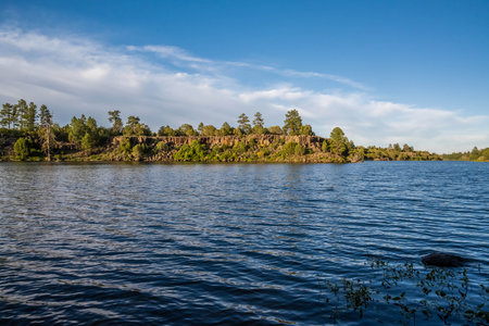 Epic landscape scenery from the preserve park of Show Lowの写真素材