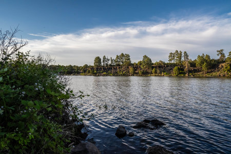 Epic landscape scenery from the preserve park of Show Lowの写真素材