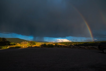 Steepest Cliffs surrounded by part of a deep, steep walled gorgeの写真素材