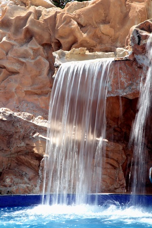 Waterfall pool with beautiful views.の写真素材