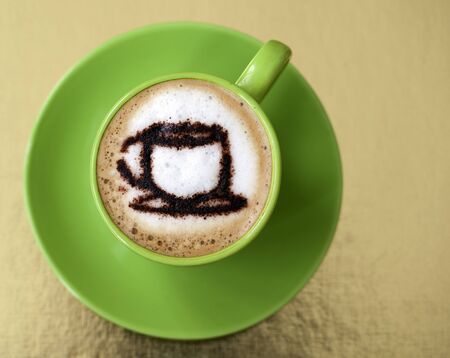 Close-up of a delicious cup of coffee.の写真素材