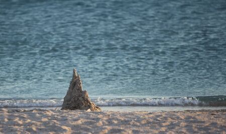 Beach, a summer evening. Black Sea.の写真素材