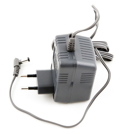 charging for phone on a white backgroundの写真素材