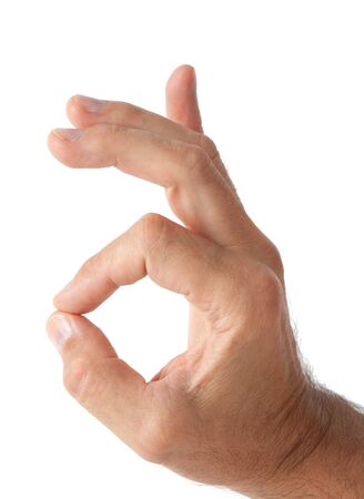  hand isolated on white background の写真素材