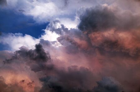 dark storm clouds are in sky