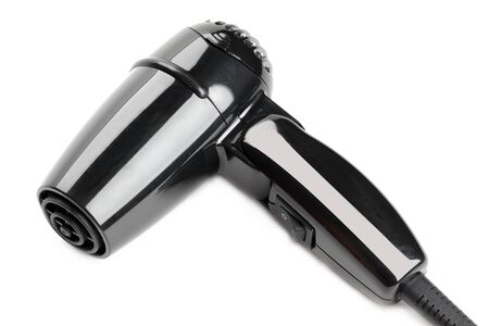 Hair dryers isolated on white backgroundの写真素材