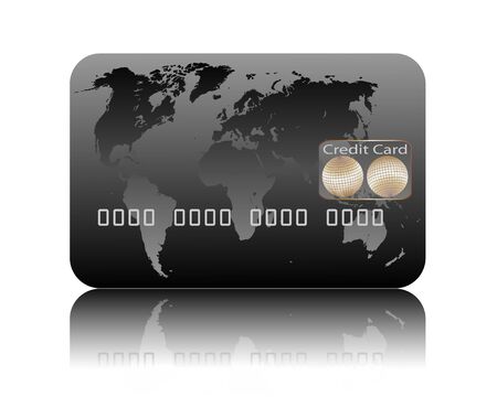 Illustration of credit card on a white backgroundのイラスト素材