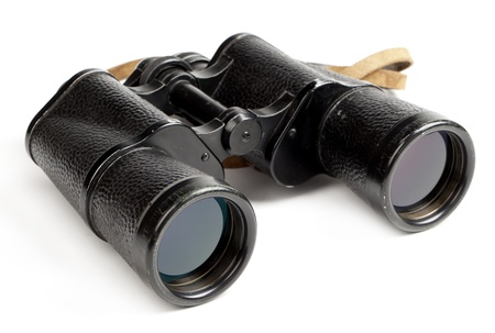 binoculars isolated on white backgroundの写真素材