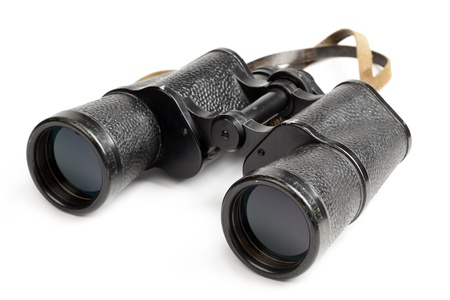 binoculars isolated on white backgroundの写真素材