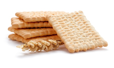 Isolating cookies on white backgroundの写真素材