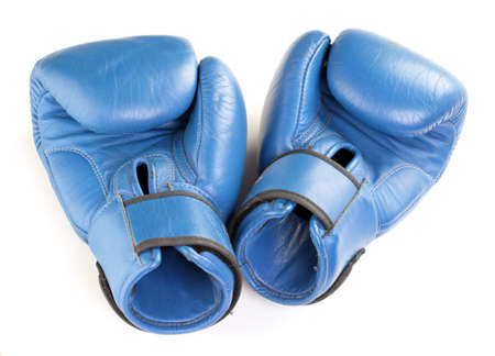 boxing gloves isolated on a white backgroundの写真素材