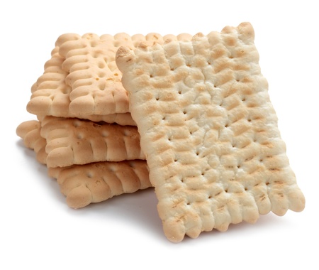 Isolating cookies on white backgroundの写真素材