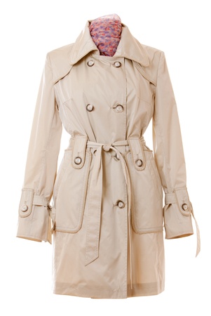 coat isolated on white backgroundの写真素材