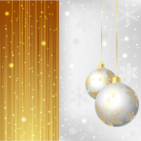 Illustration of a Christmas background. Vector.のイラスト素材