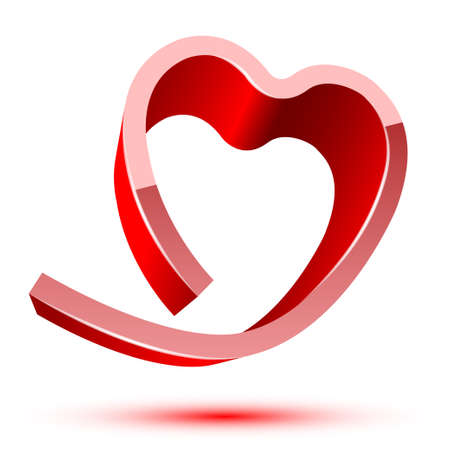 Icon hearts on white background. Vector illustration.のイラスト素材