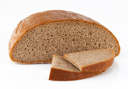 bread isolated on white の写真素材