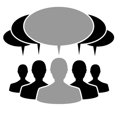 People and social networks. Thought and communication in the world.のイラスト素材