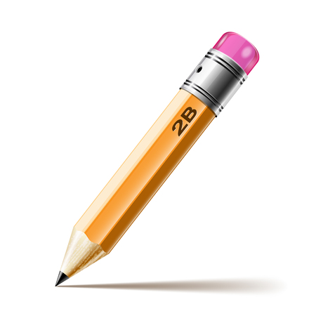 Illustration pencil on white background. Vector.のイラスト素材
