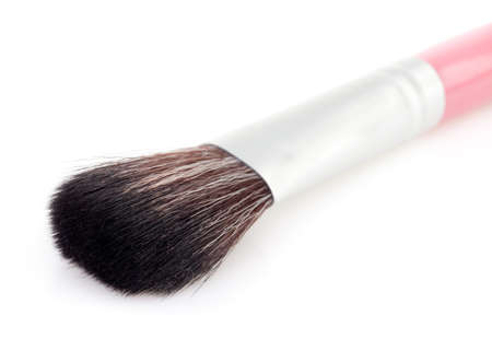 cosmetic brush on a white backgroundの写真素材