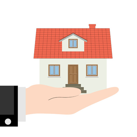 House in the Hand.のイラスト素材