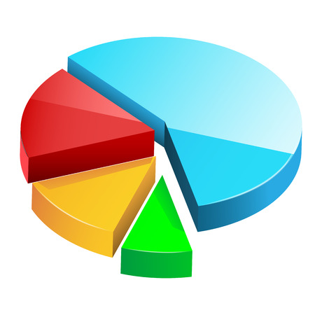 Chart isolated on a white background. のイラスト素材