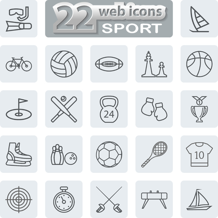 Sport Symbols Iconsのイラスト素材