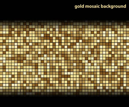 Gold Mosaic Backgroundのイラスト素材