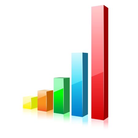 Business Chart Icon on a white backgroundのイラスト素材