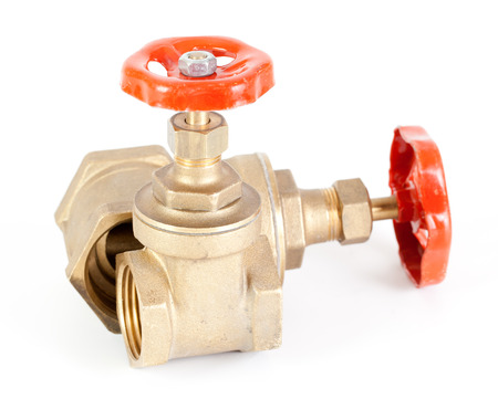Valve water isolated on white background.の写真素材