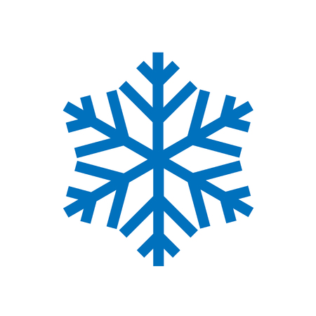 Snowflake isolated on white background. Vector illustration.のイラスト素材