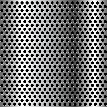 Chrome Grid Metal background. Illustration Vector.のイラスト素材