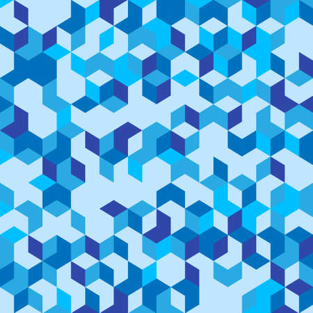 Abstract colored texture with rounded forms on blue background. Vector illustration.のイラスト素材