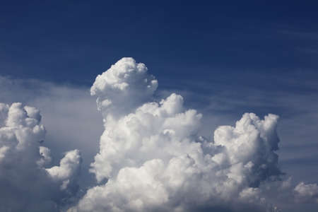 Image of beautifu blue sky with white clouds.の写真素材